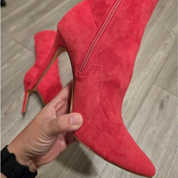 Olivia Ferguson Women's Elegant High Stiletto Heel Soft Faux Suede  Boots sz 9 - Picture 11 of 14
